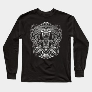 Mjoelnir and Knotwork, celtic knots Long Sleeve T-Shirt